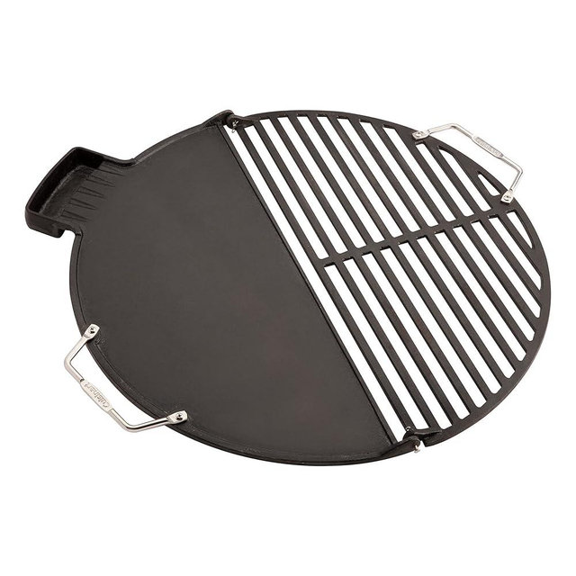 Cuisinart CHA-830 Cleanburn Fire Pit Griddle & Grill Top, Pre-Seasoned Cast Iron