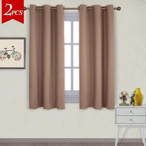 NICETOWN Window Treatment Thermal Insulated Solid Grommet Blackout Curtains/Drapes for Bedroom (Set of 2 Panels,42 by 63 Inch,Cappuccino)
