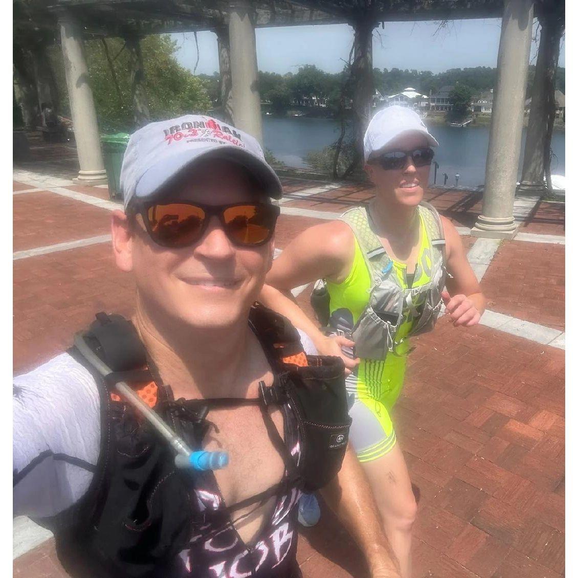 Ironman training.