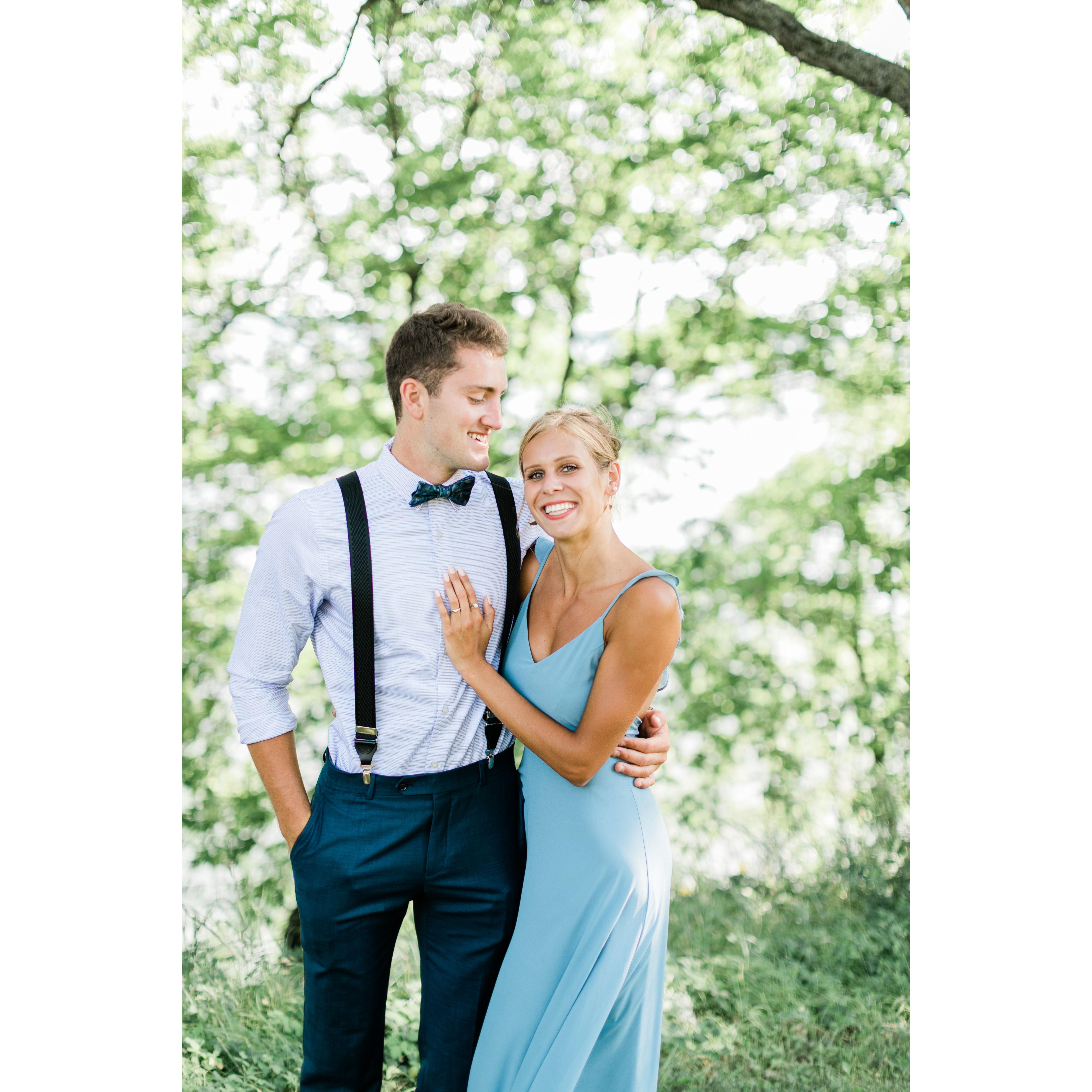 The first wedding we attended together