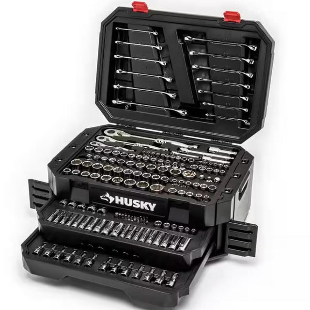 1/4 in., 3/8 in. and 1/2 in. 72-Tooth Ratchet Mechanics Tool Set with Chest (244-Piece)