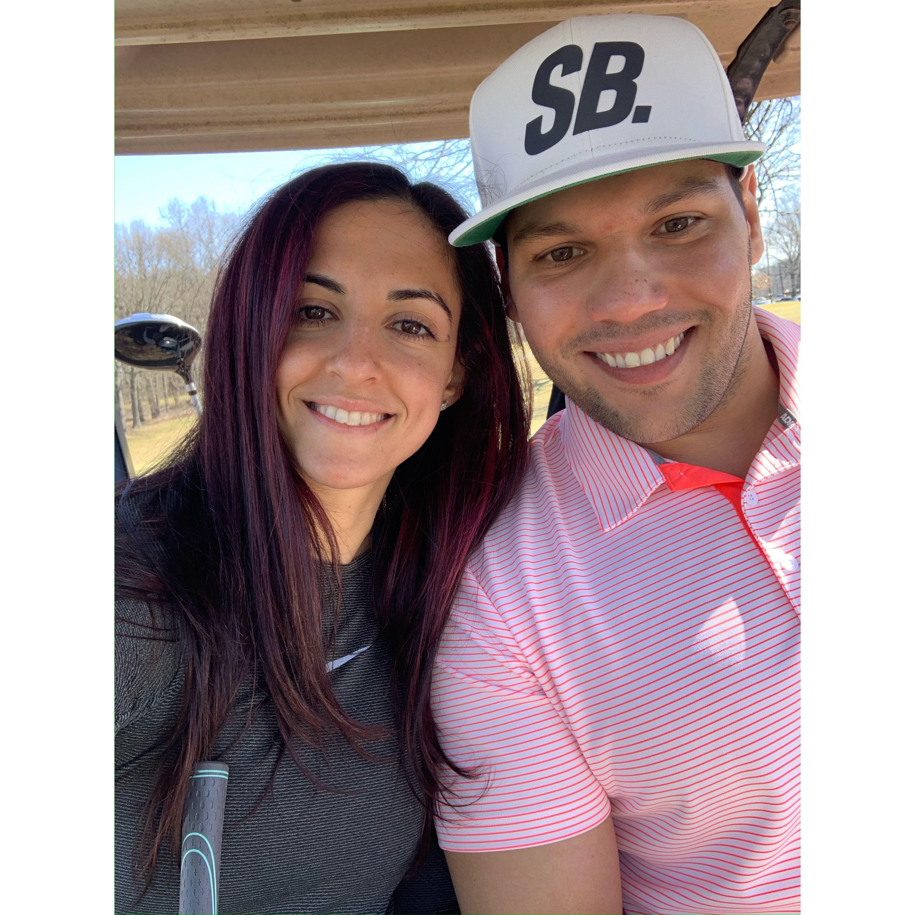 Golfing