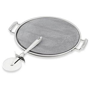 All-Clad 3-Piece Pizza Stone and Pizza Cutter Set