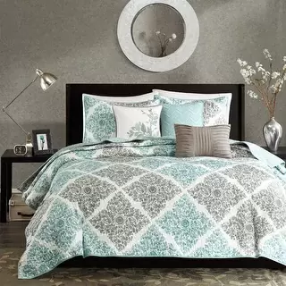 Madison Park Montecito 6-Piece Quilted Coverlet Set - Full - Queen