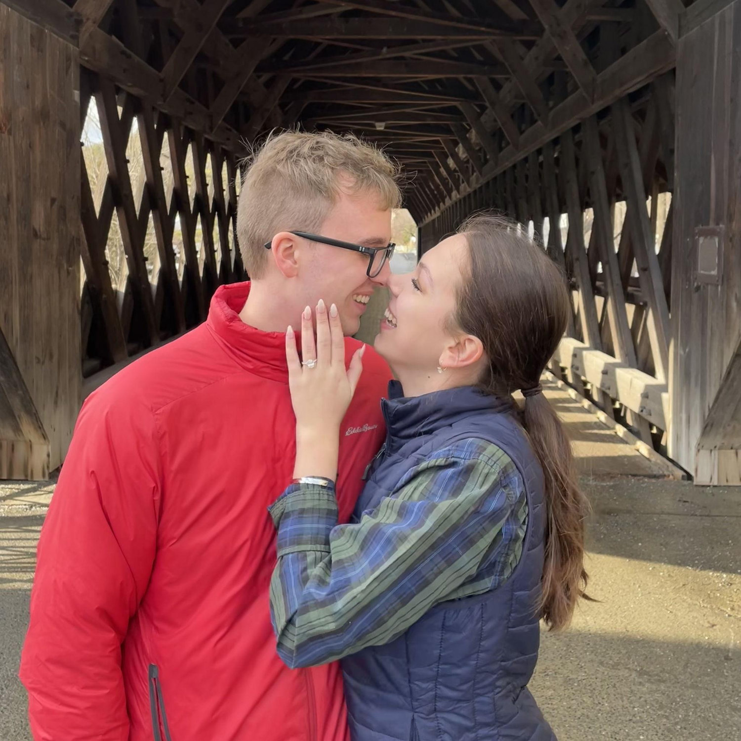 After the proposal in Woodstock, VT - December 17, 2024