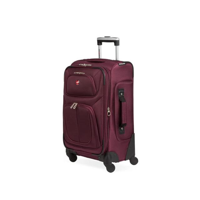SwissGear Sion Softside Expandable Luggage, Merlot, Carry-On 21-Inch