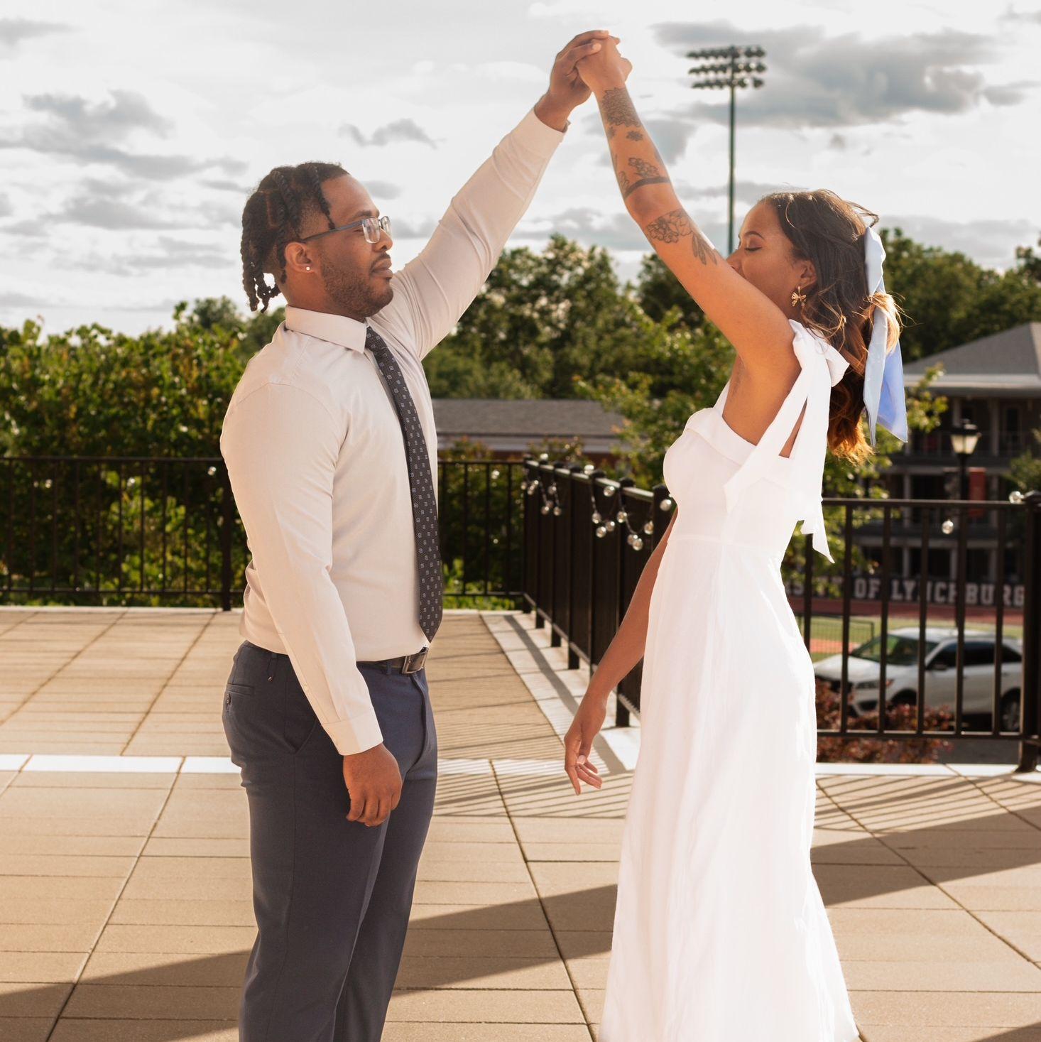 Our engagement photos from where we met.