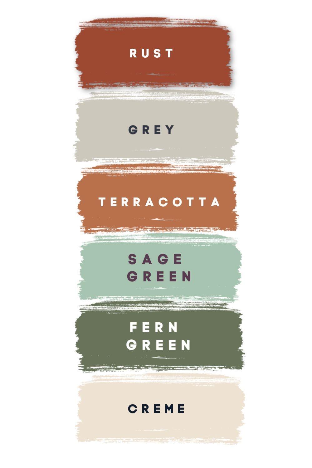 Motif is: Sage and Terracotta. You can wear anything in this color palette.