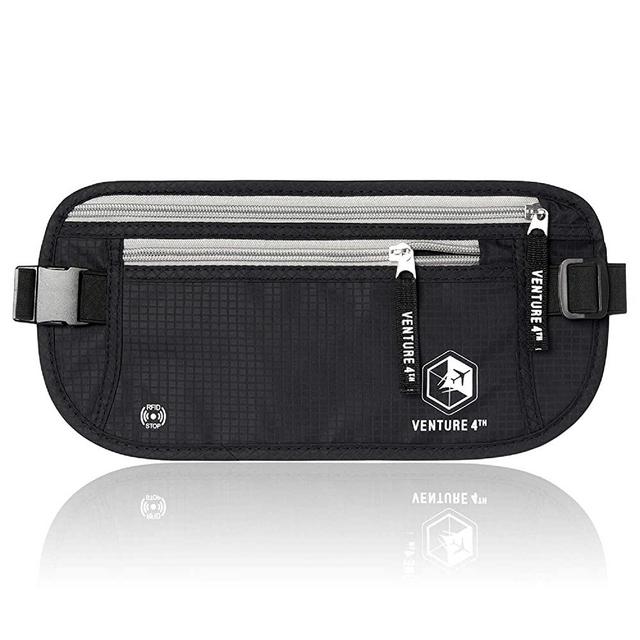 VENTURE 4TH RFID Money Belt for Men and Women - Hidden Passport Holder