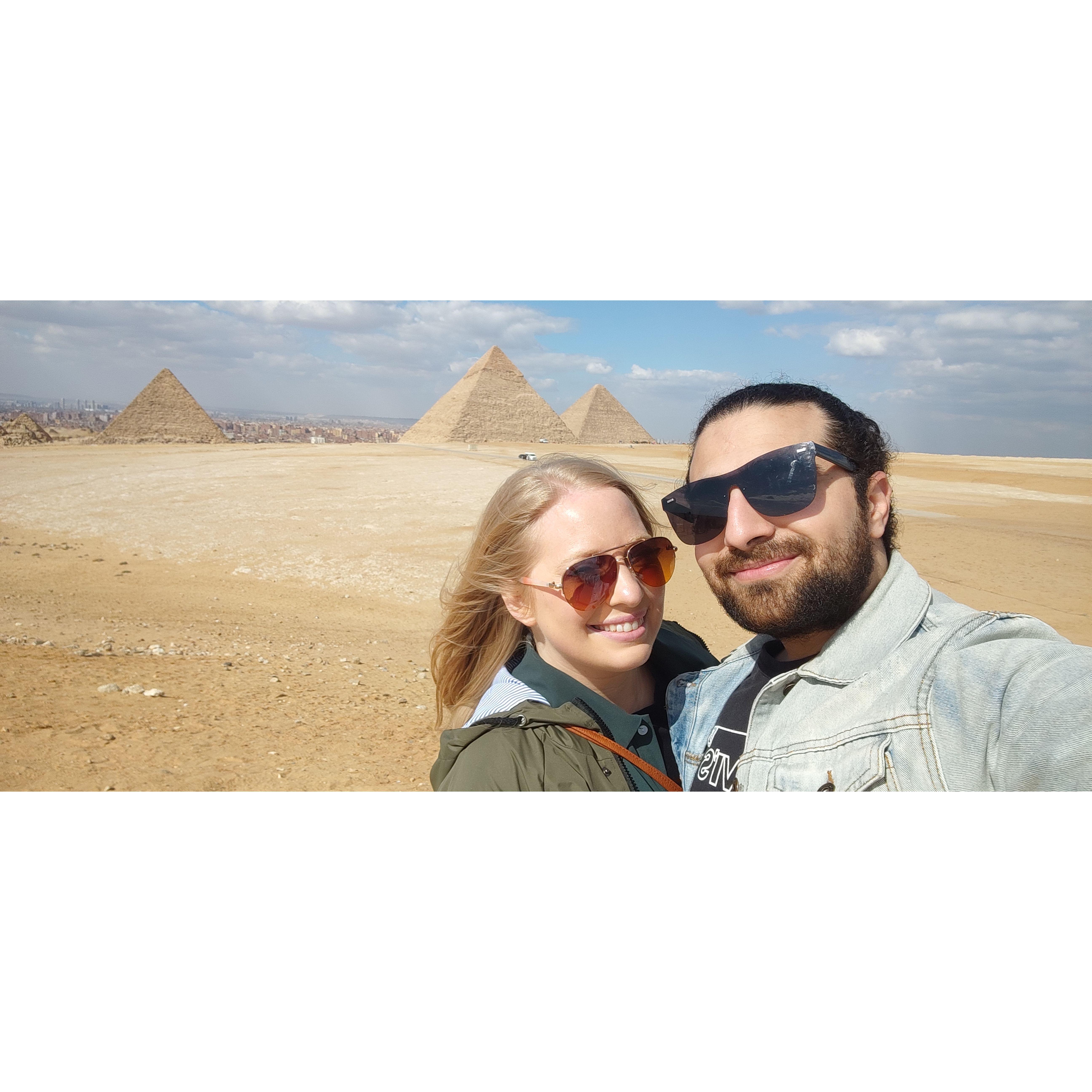 Genna's first trip to Egypt in January 2022.