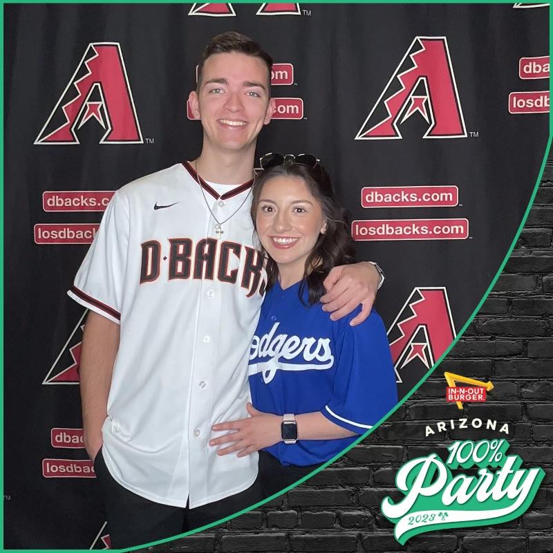 Our first baseball game together