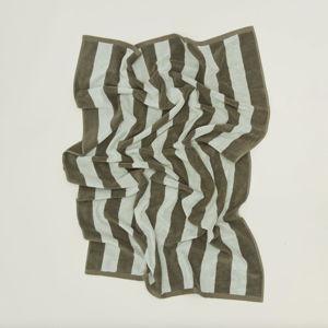 Simple Striped Terry Beach Towel - Sage & Olive