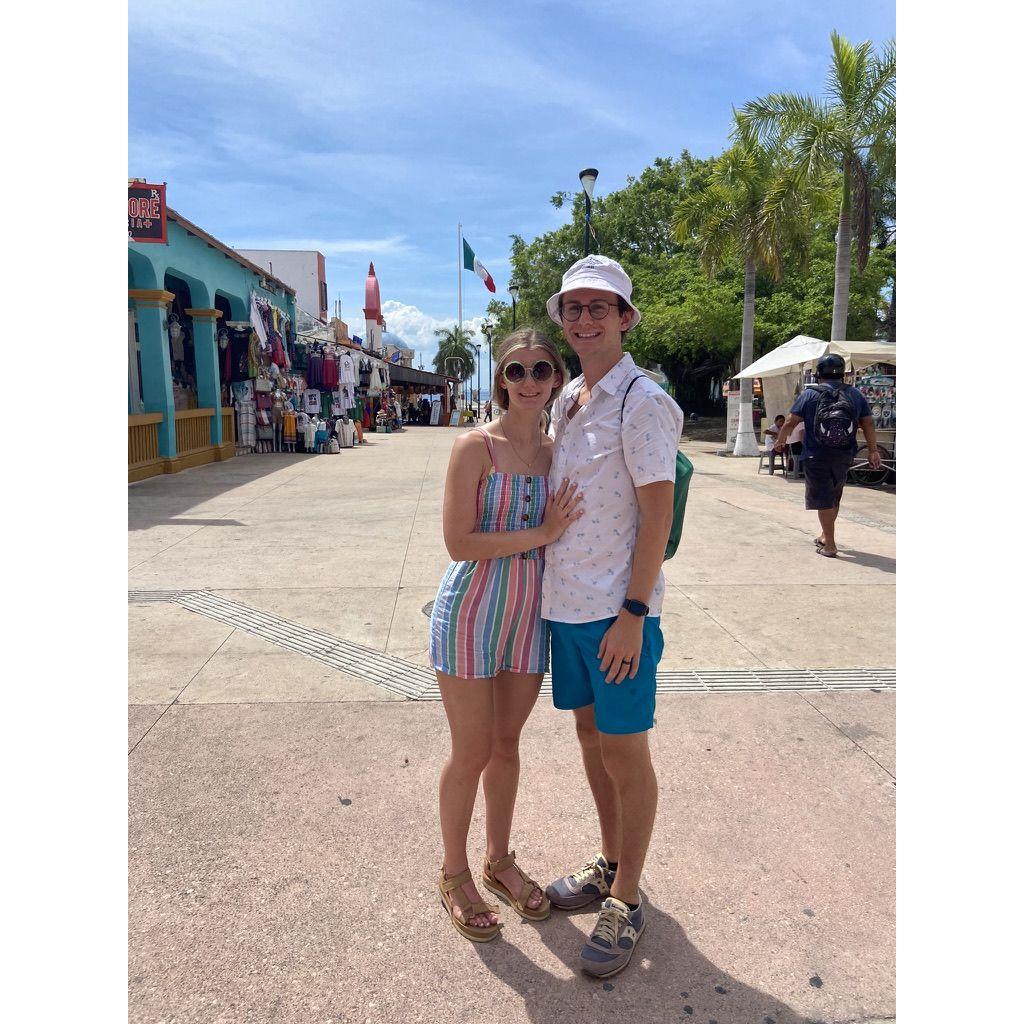 We took a cruise to Cozumel, Mexico for our honeymoon!