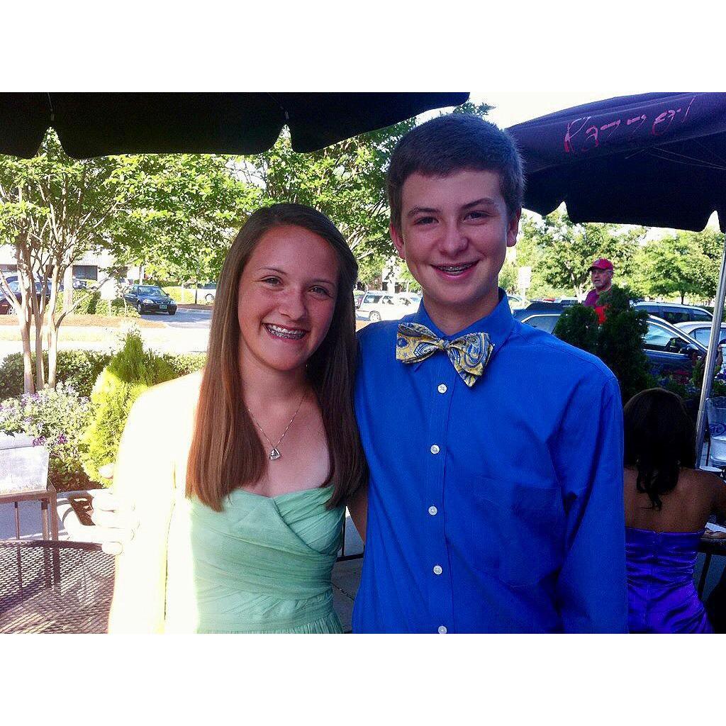 Our first picture together! Middle school dance in 2011.