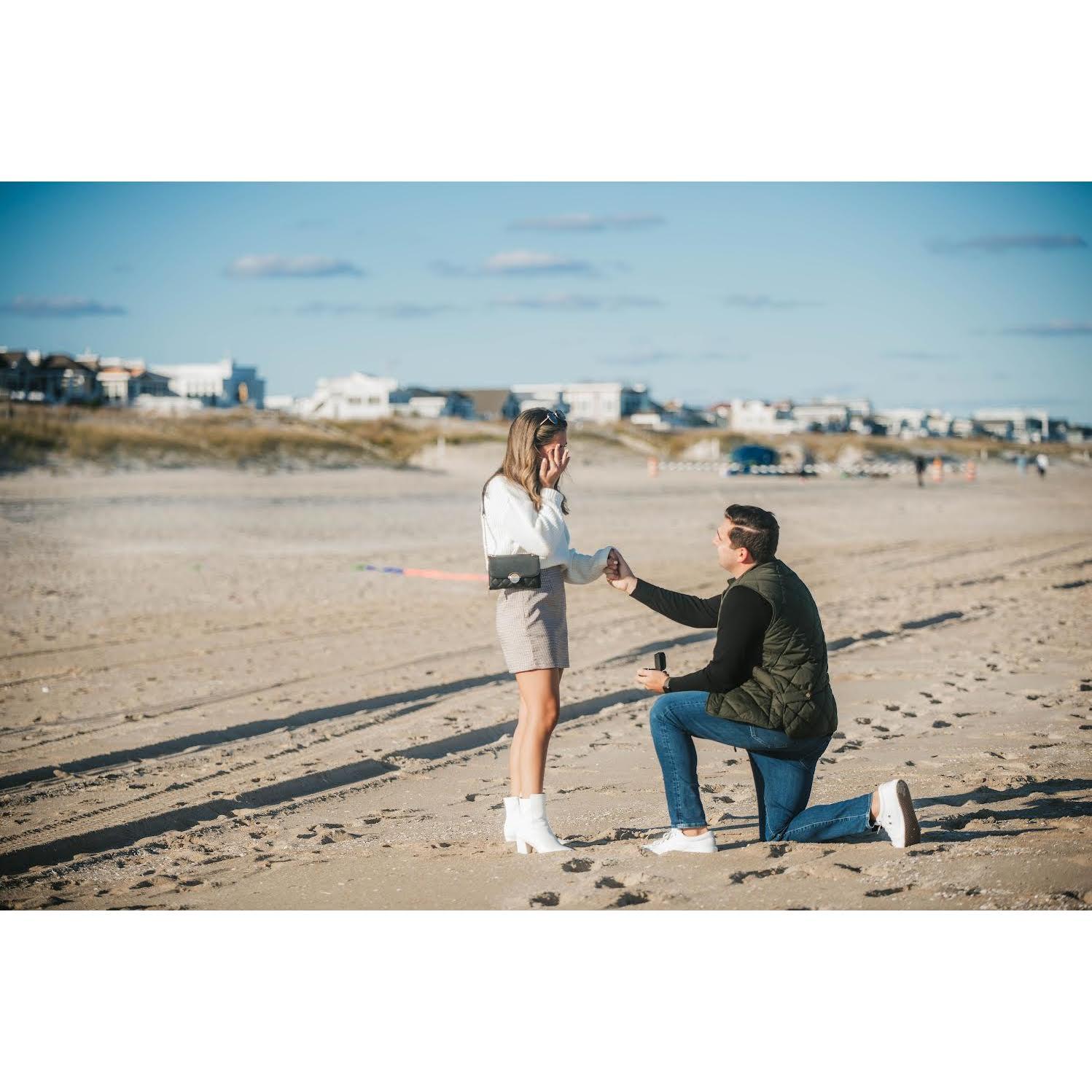 October 2022- Jonathan proposed in our happy place! 
Long Beach Island