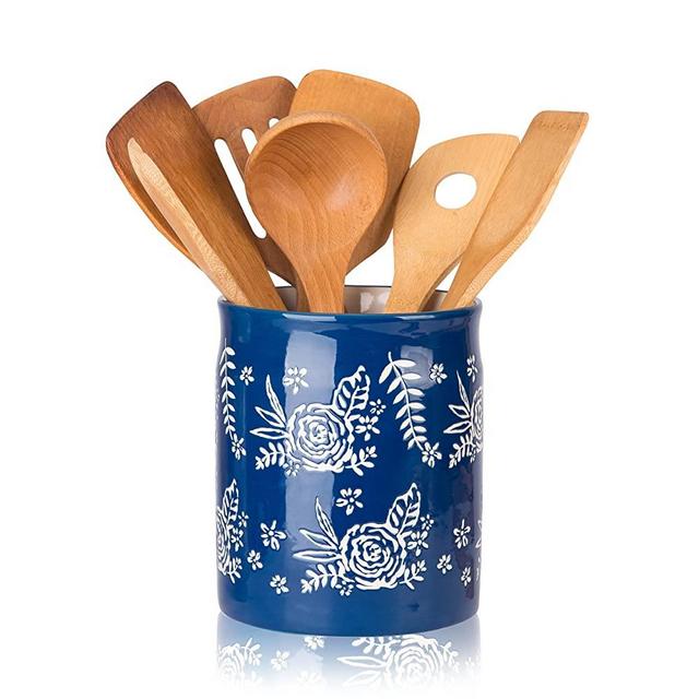 Wisenvoy Utensil Holder Kitchen Utensil Holder Utensil Holders for Kitchen Counter Utensil Caddy Utensil Crock Cooking Utensil Holder