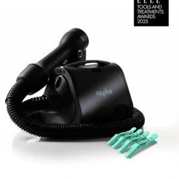 RevAir - Reverse-Air Hair Dryer with Hair Clips - Black