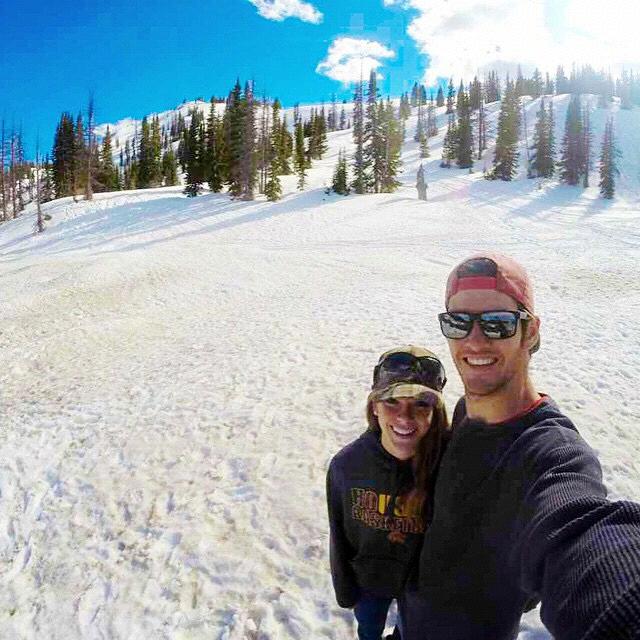 Riding around Lake Marie in Wyoming - May 2015