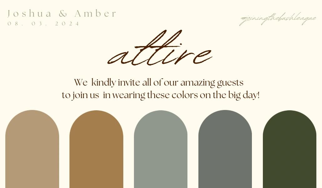 The Wedding Website of Amber Jones and Joshua Bush