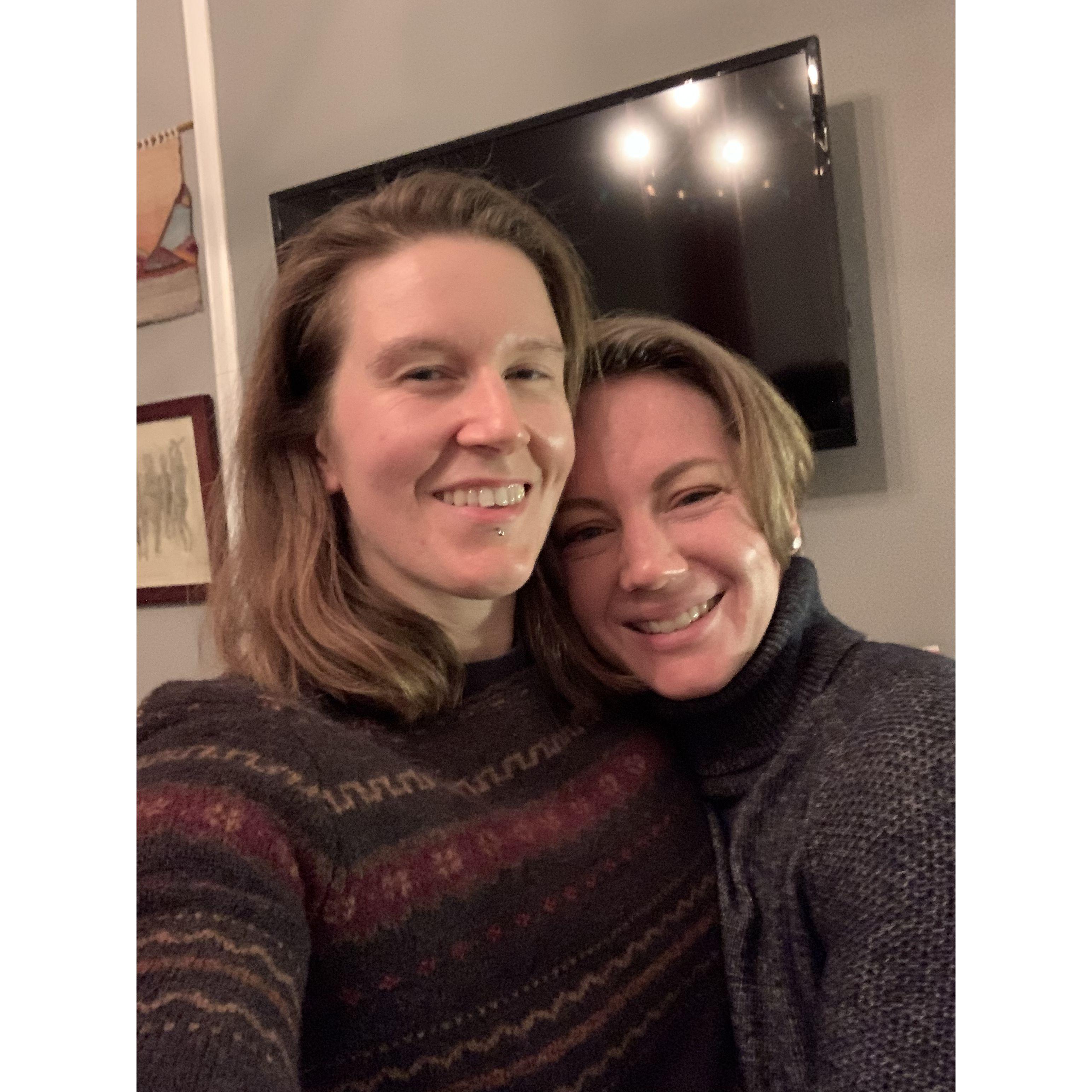 Our first picture together as a couple