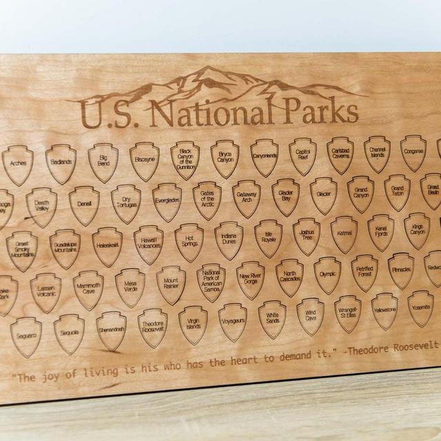 The National Parks Bucket List Board by Whake Studios | National Parks Service