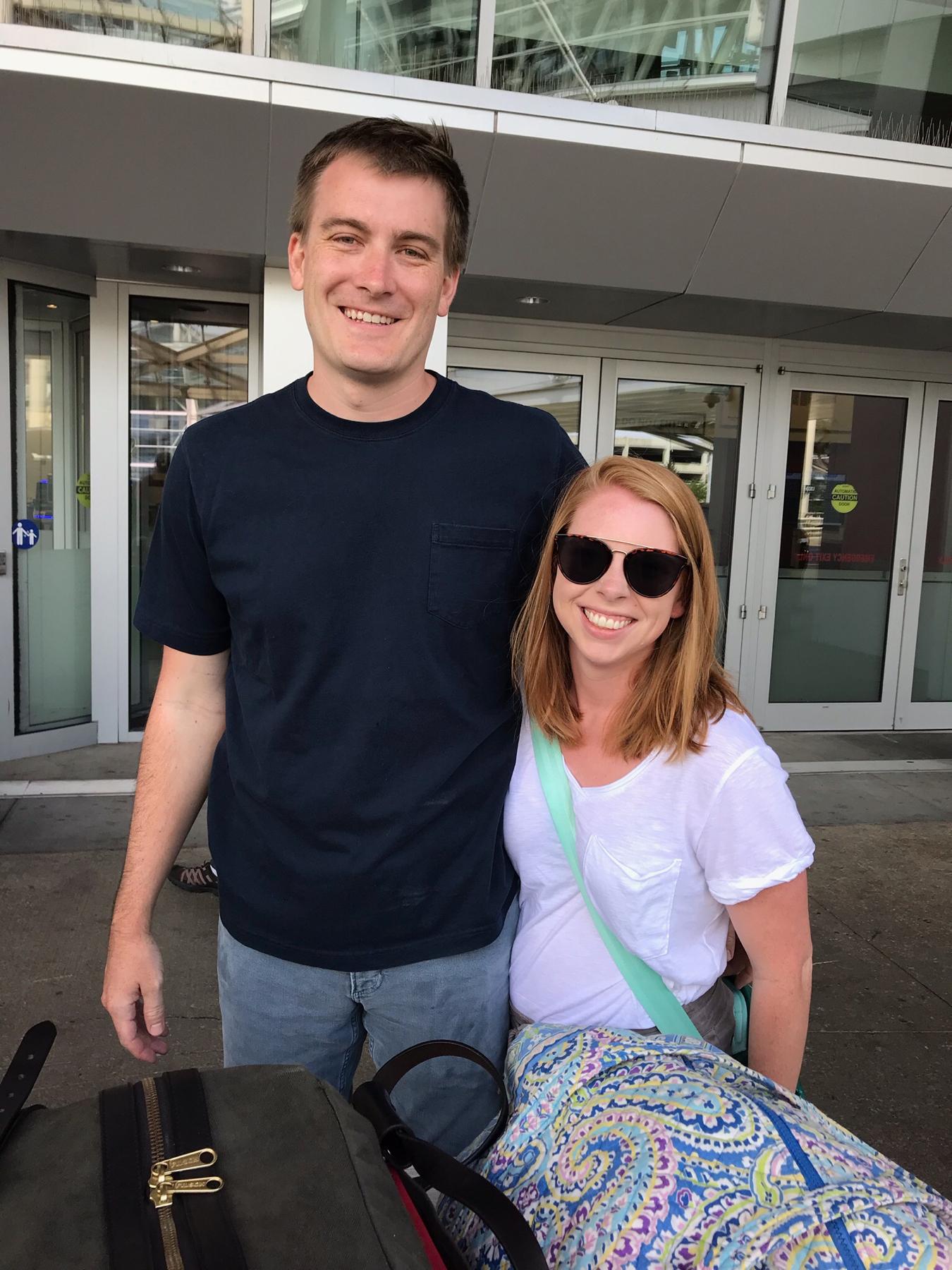 Heading home from Jasmine's first visit to Huron