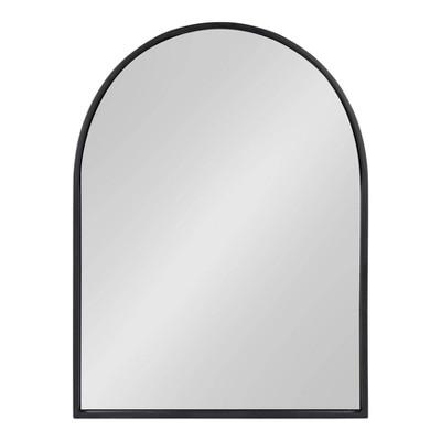 24"x32" Valenti Framed Arch Mirror Black - Kate and Laurel