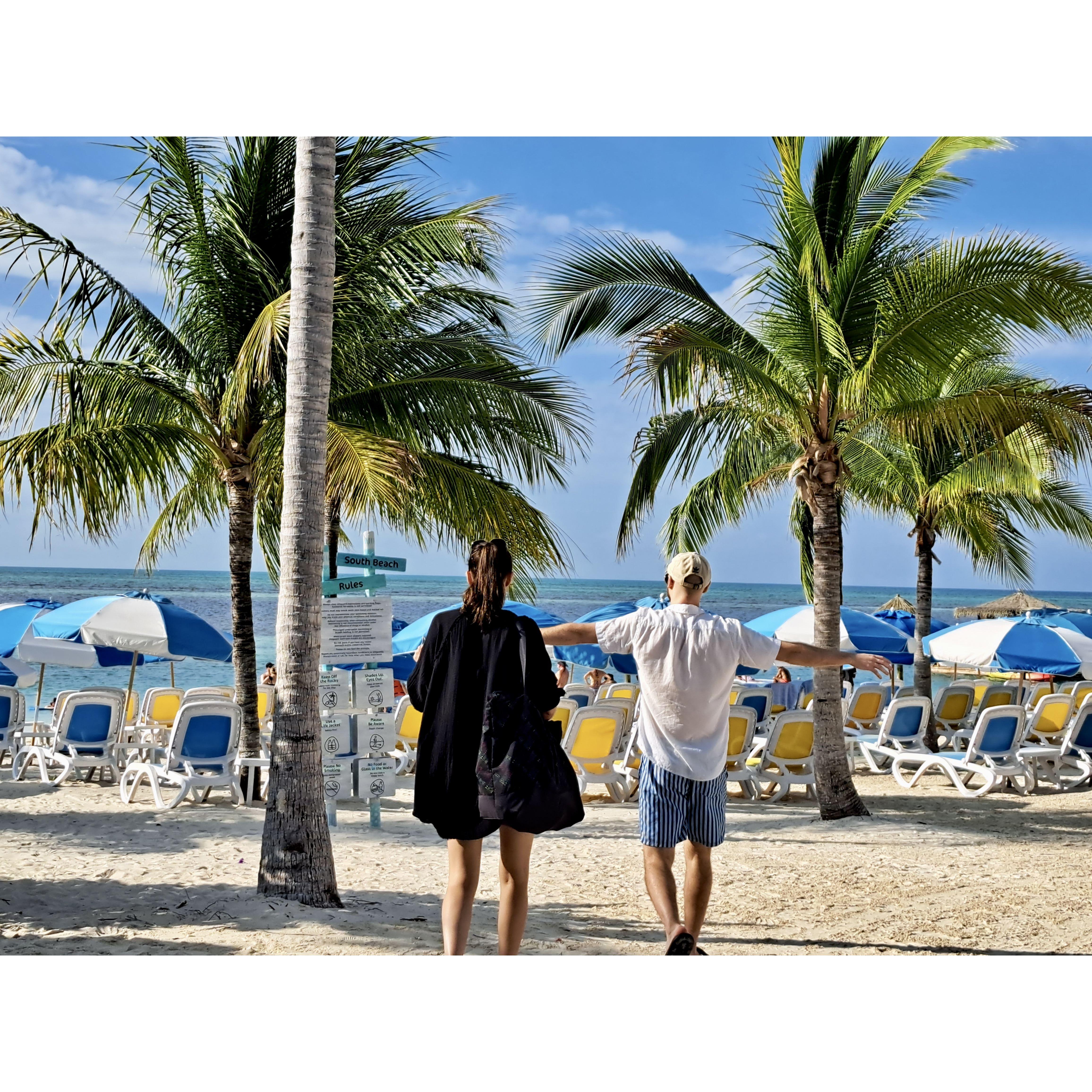 It was the perfect day for Brandon's birthday at Perfect Day at Coco Cay