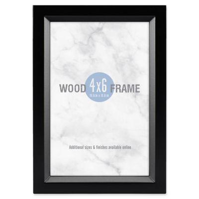 Gallery 4-Inch x 6-Inch Wood Frame in Black