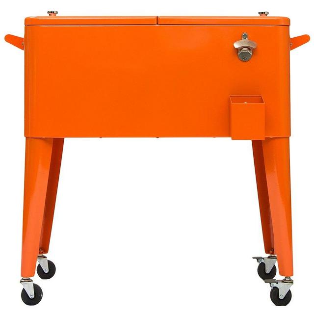 Permasteel 80 Quart Portable Picnic Cooler in Orange