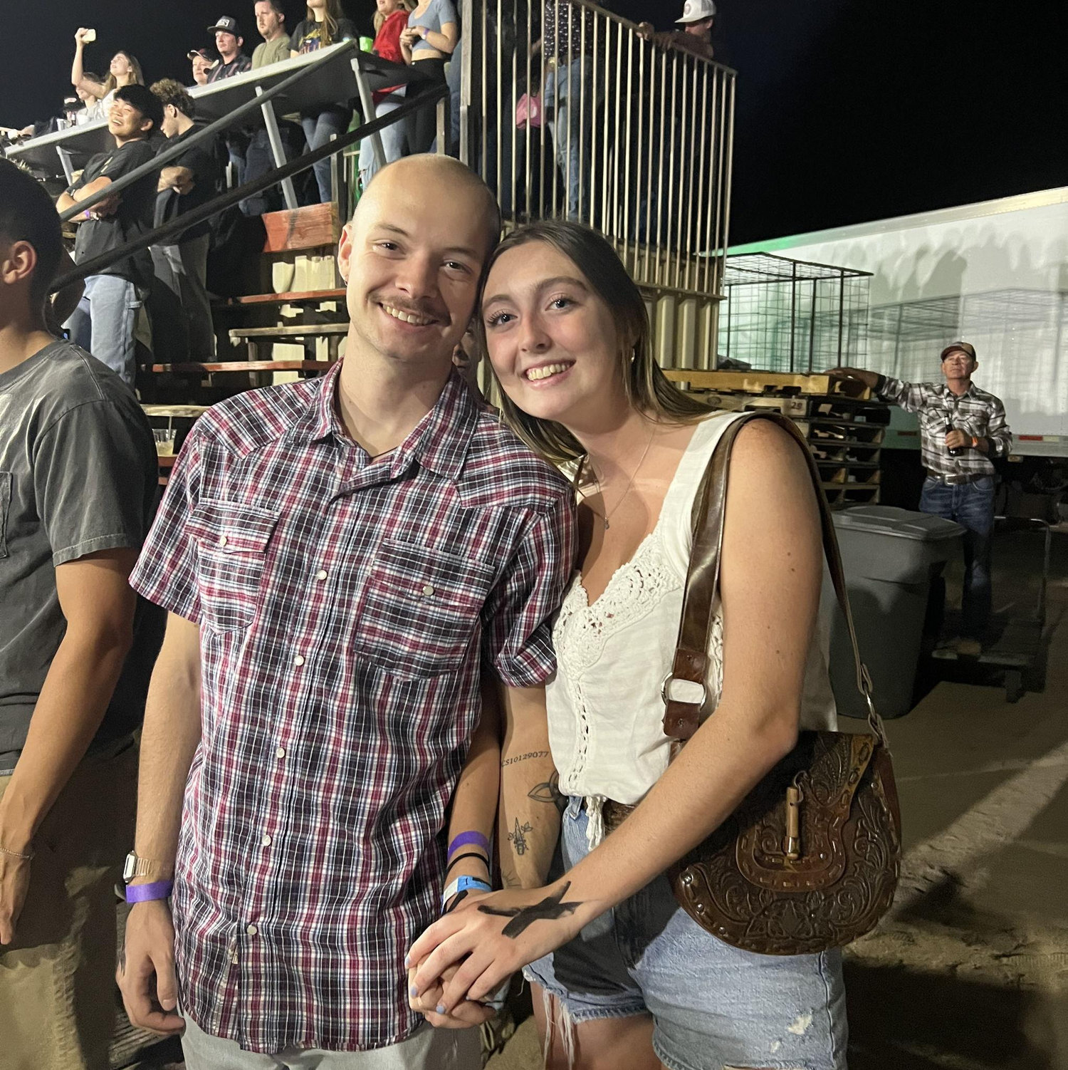 Our first official photo as a couple (finally!!!) on Bella's 21st birthday, nine years later.