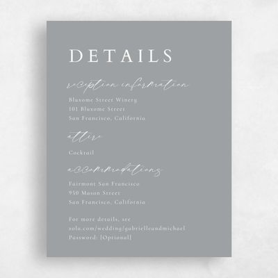 Pewter Gray, Grey Wedding Enclosure - Sintra