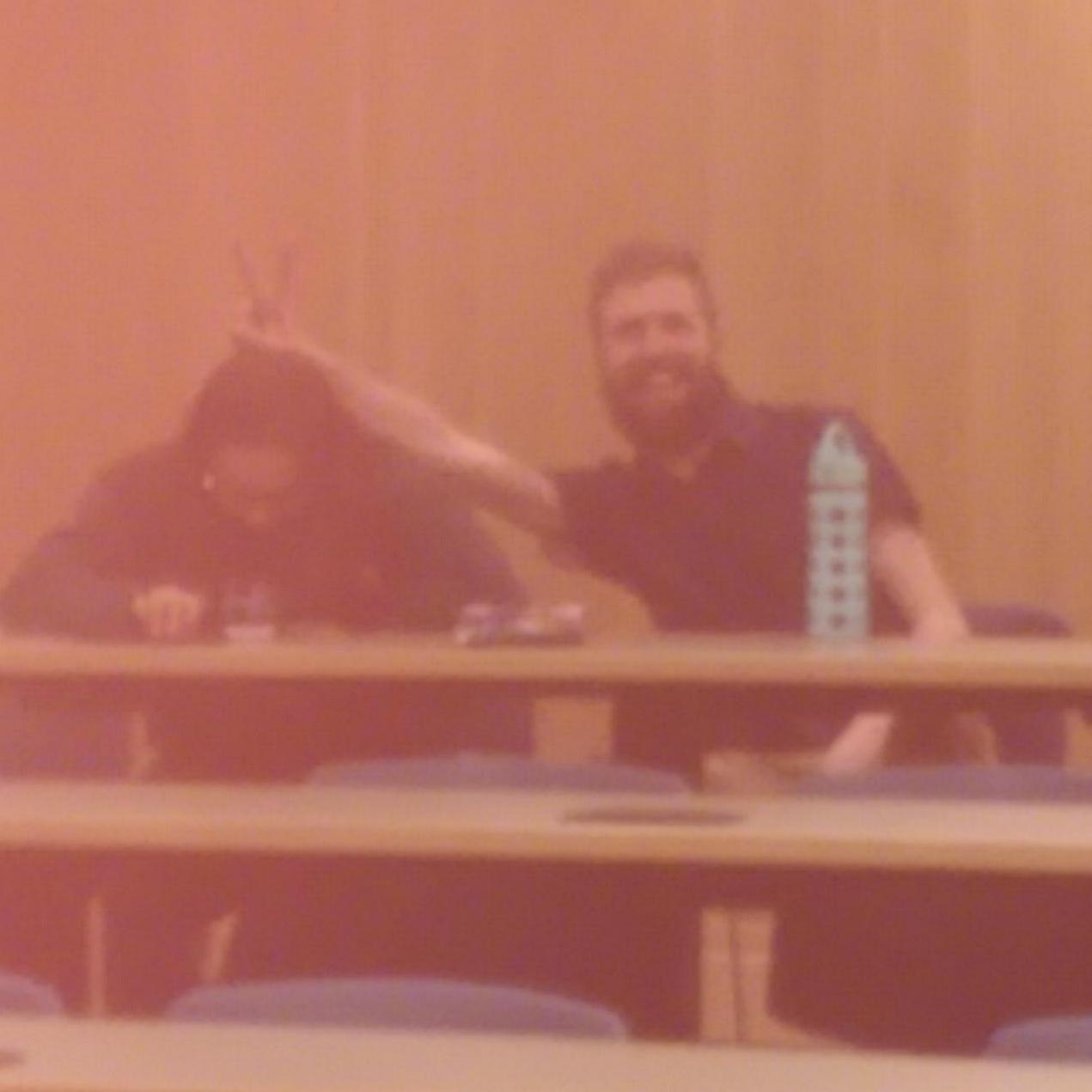 This is us studying together shortly before we started dating.