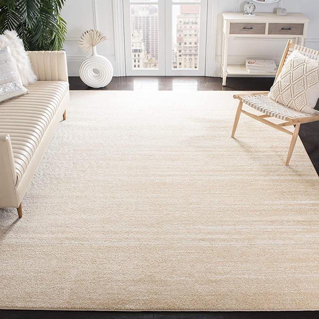 SAFAVIEH Adirondack Collection ADR113W Modern Ombre Non-Shedding Living Room Bedroom Dining Home Office Area Rug, 8' x 10', Champagne / Cream