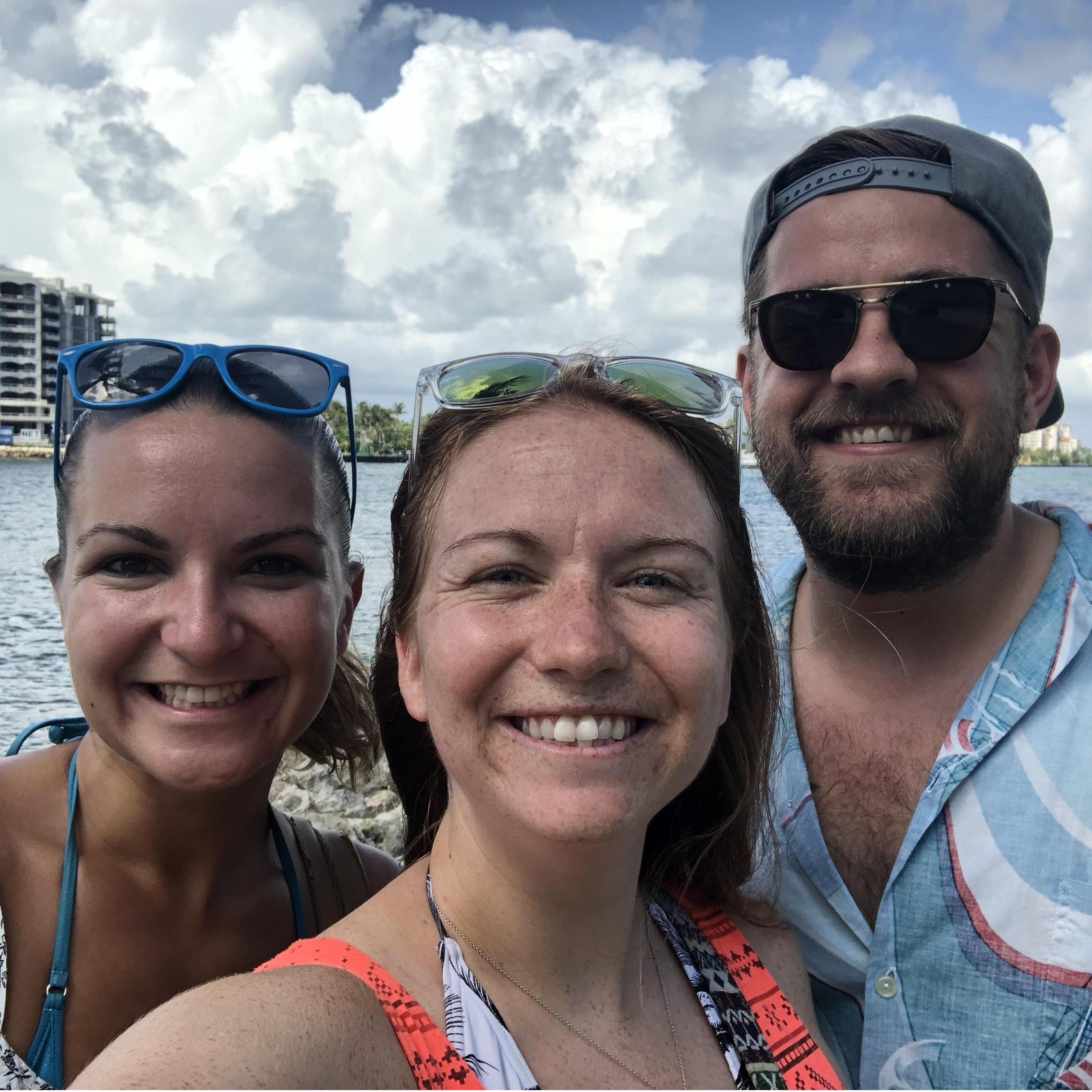 Visiting Laura in Miami right after we got engaged!