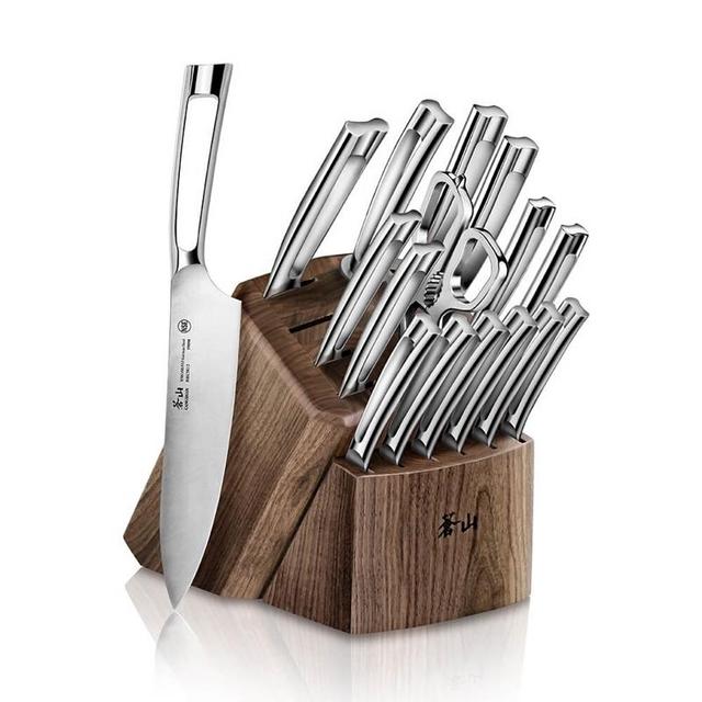 Cangshan N1 Series 1024784 German Steel Forged 17-Piece  Knife Block Set, Walnut