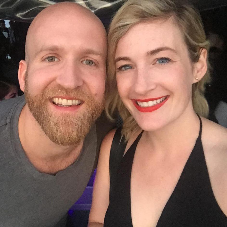 On one of our first dates - a boat tour around Manhattan.