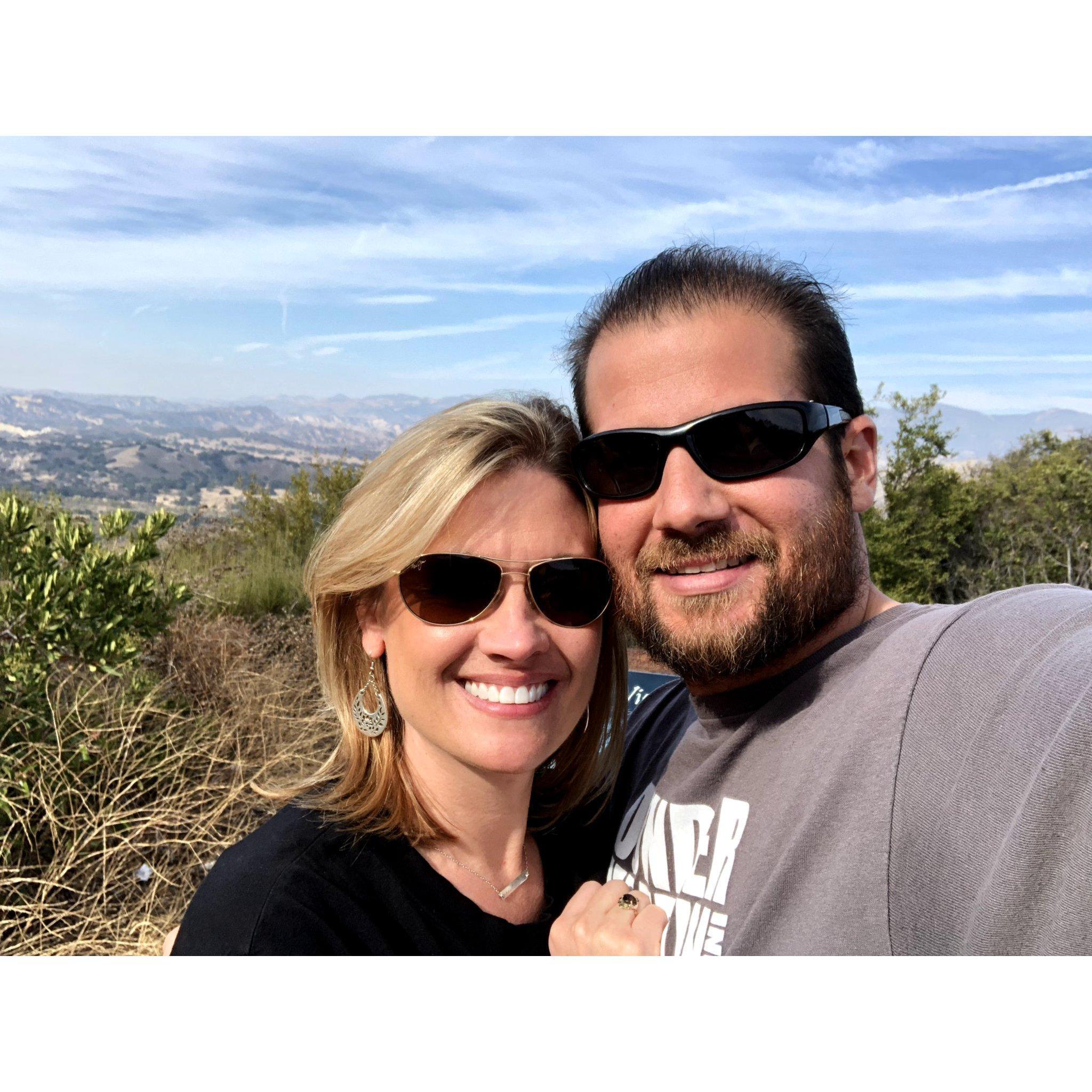 Our life together has been full of adventures.  This was Mike's first wine tasting adventure in Solvang.