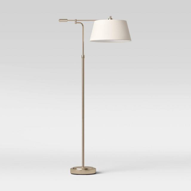 Farmhouse Swing Arm Floor Lamp (Includes LED Light Bulb)Brass - Threshold™