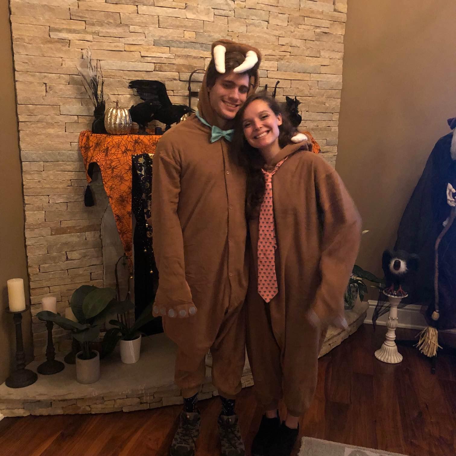 Our first halloween together/when we evolved into walruses, 2019