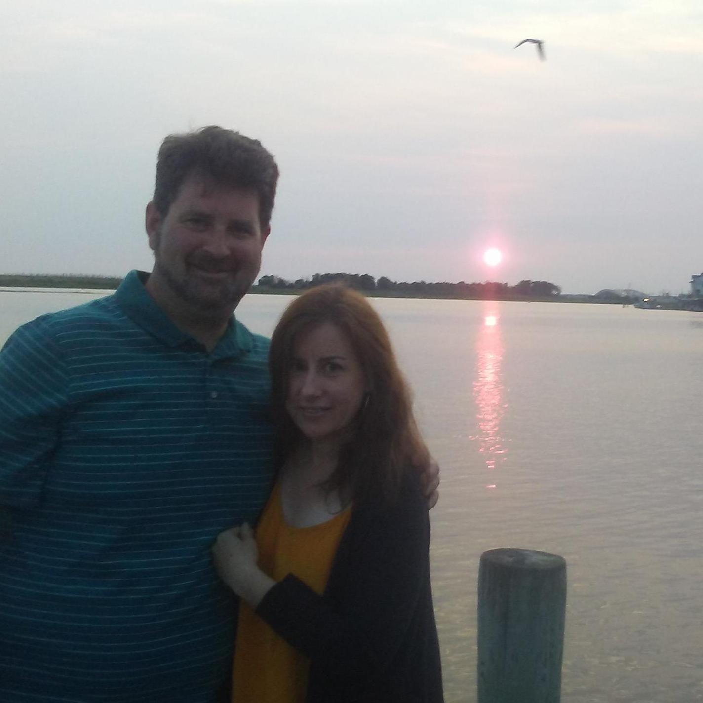 Enjoying the sunset...and being with each other!