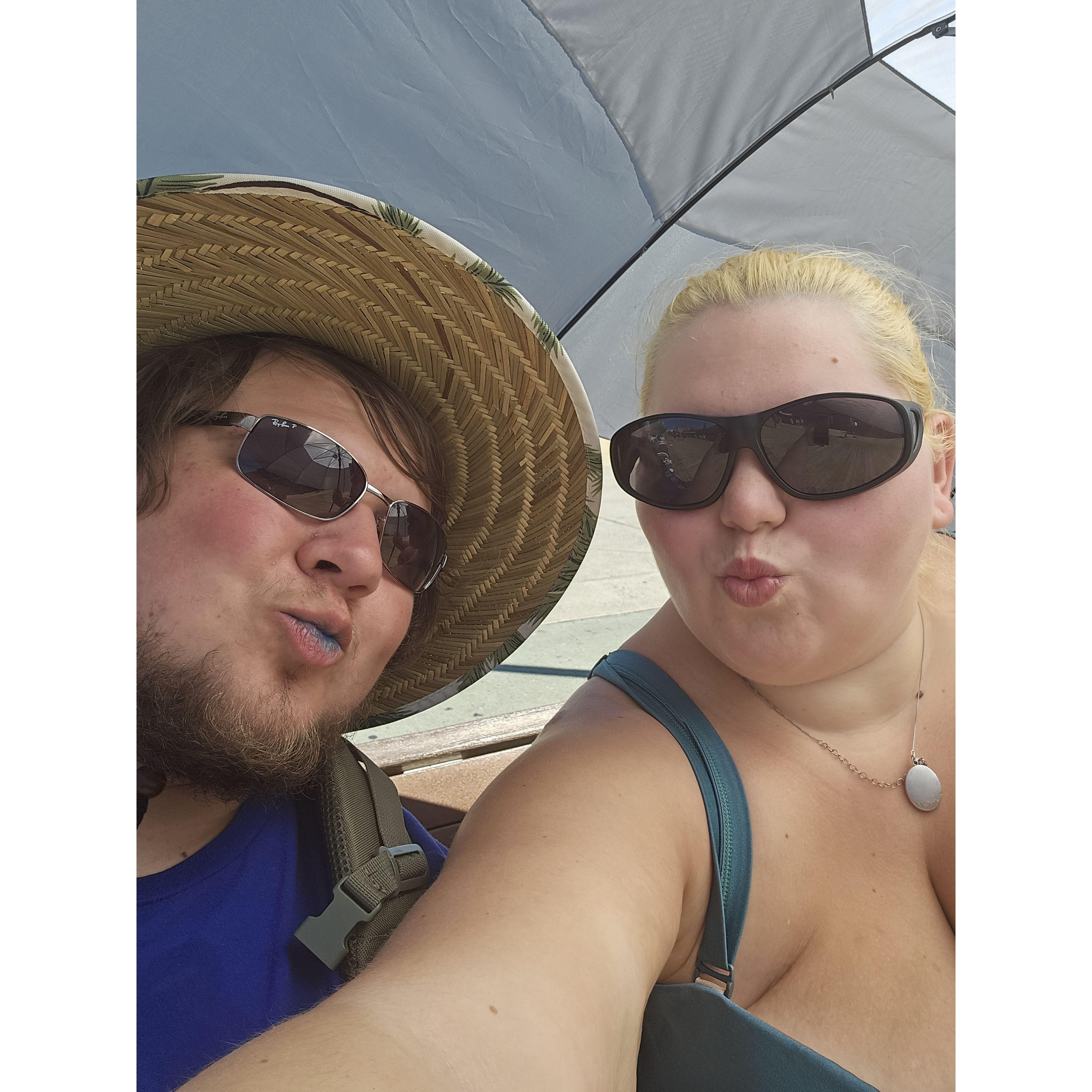 Blue Lips on the Boardwalk