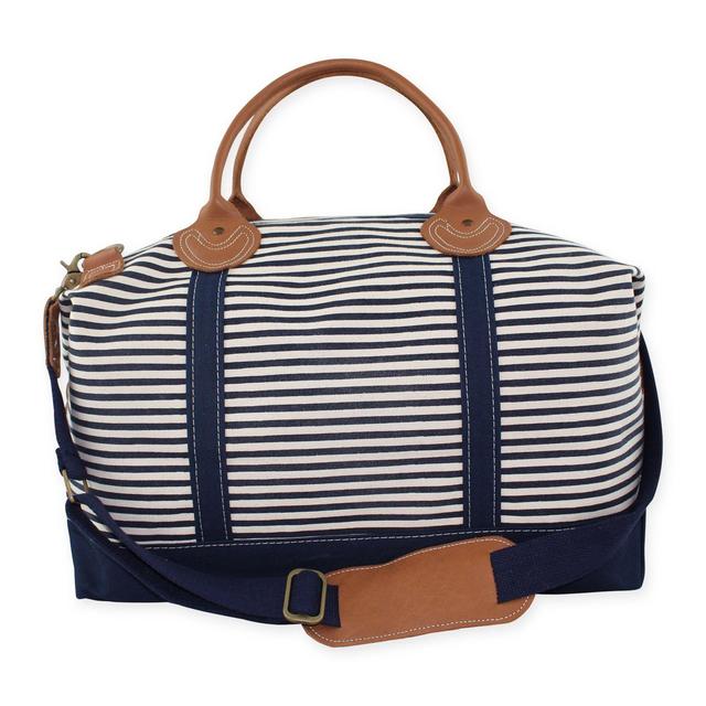 CB Station Color Weekender Bag in Navy Stripe