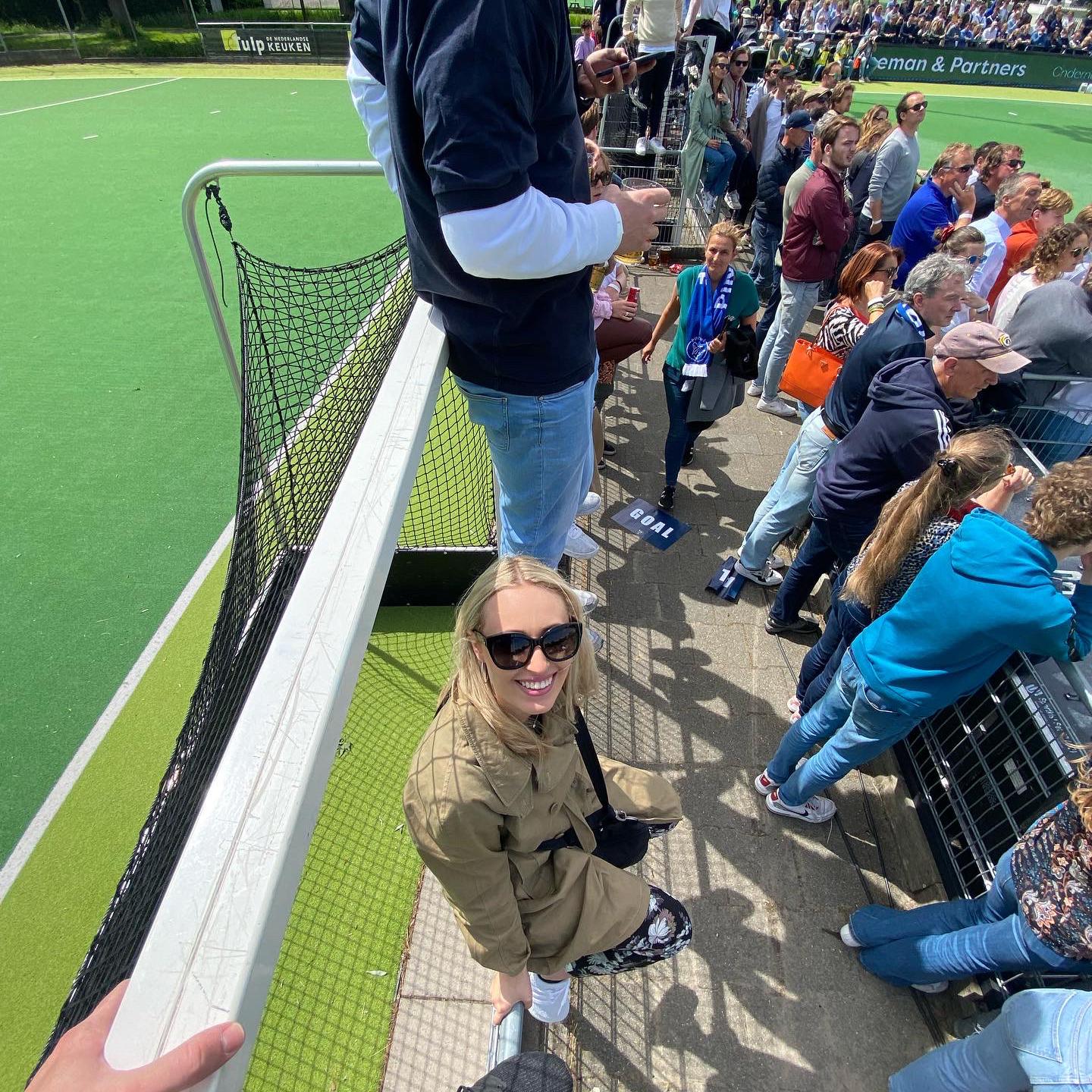 At Avy’s cousin’s Field Hockey Game in The Netherlands