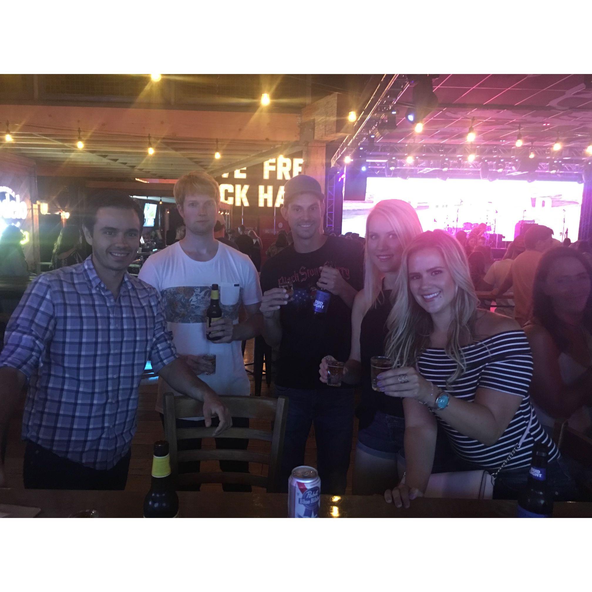 August 2016 - A Night Out with Friends (Martin Lakavage, Sean, Jeremy Parrott, Amber, & Brittany Crumly) at "Moonshine Beach" in Pacific Beach.
