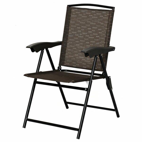 Patio Garden Camping Fabric Folding Chair (Set of 4)