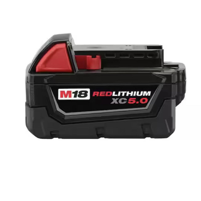 Milwaukee M18 18-Volt 5.0 Ah Lithium-Ion XC Extended Capacity Battery Pack 48-11-1850