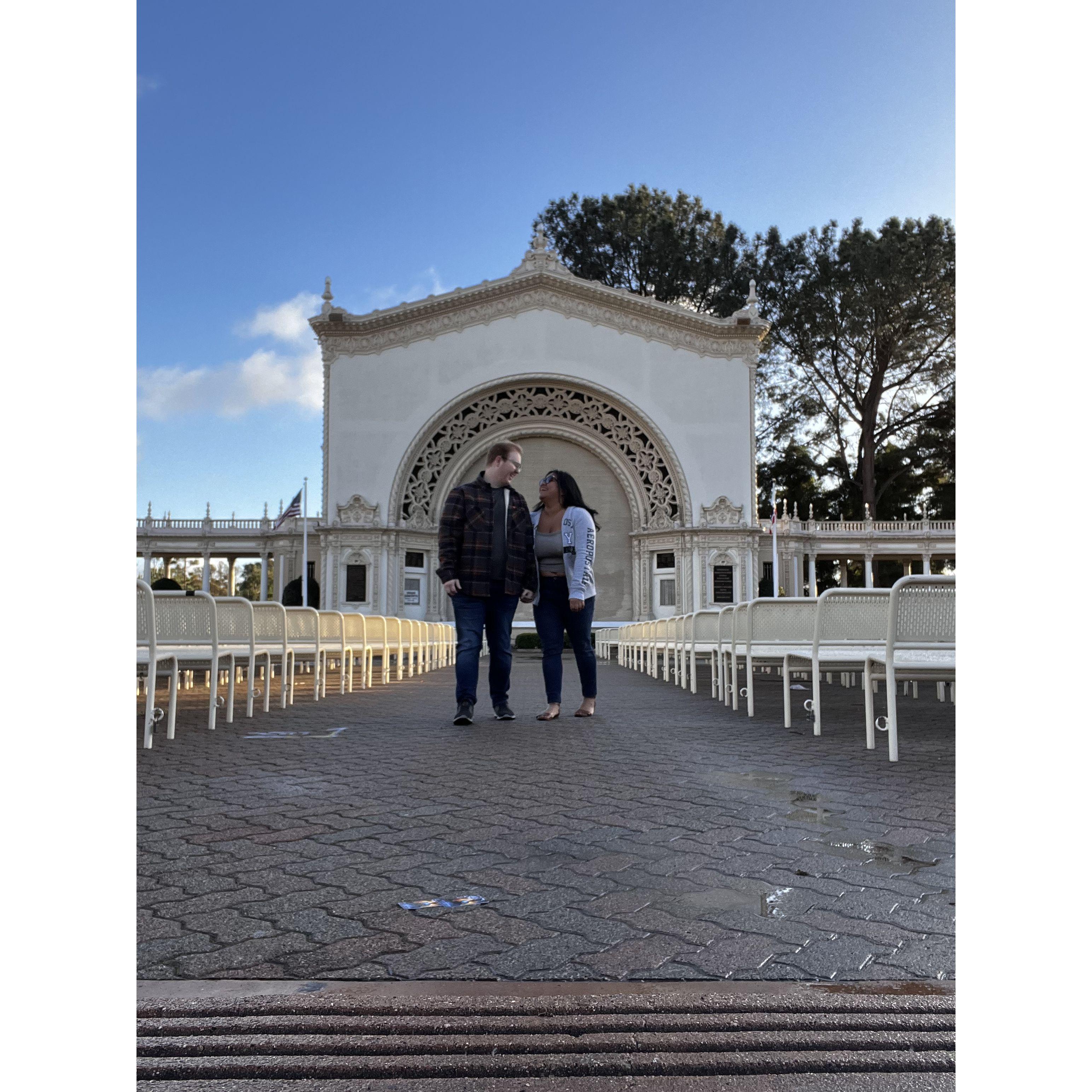 Our very first trip together to San Diego