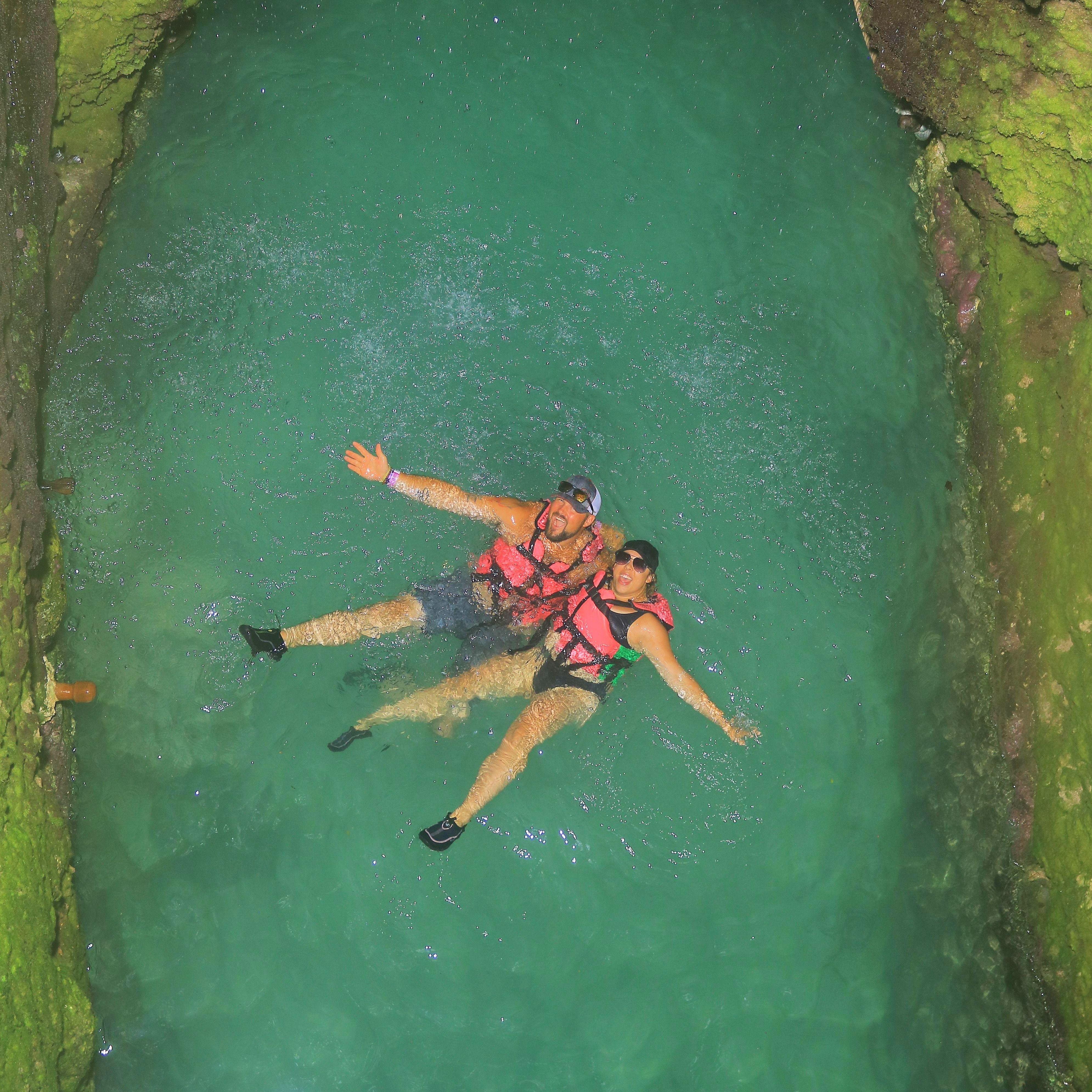 Swimming in cenotés in Mexico