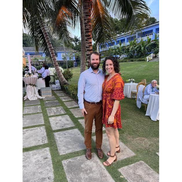 Celebrating a friends wedding in Jamaica